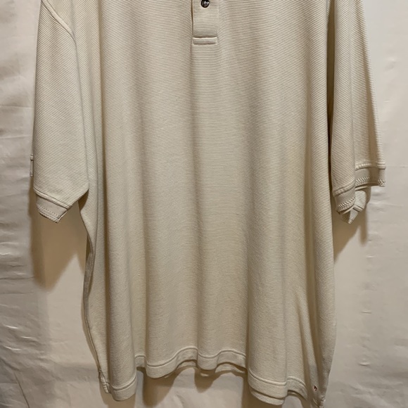 HATHAWAY SPORT SOMERSET BAY POLO SHIRT SZ XXL SILK/COTTON WINTER WHITE KNIT - Picture 2 of 7